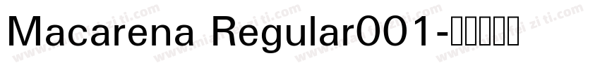 Macarena Regular001字体转换